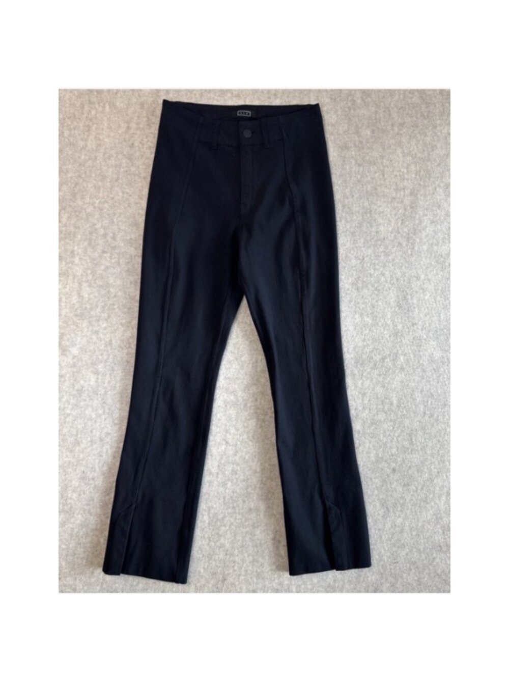 AYR The Sizzle Seamed Flare Pants Womens 4 Black High Rise Kick Flare Stretch
